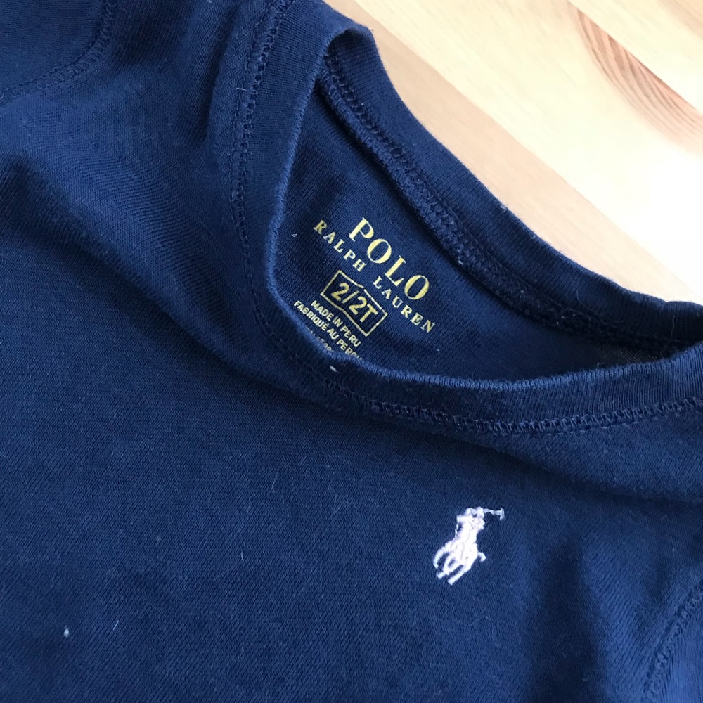Polo kids navy short sleeve tee 2T